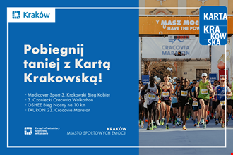 Biegaj w Krakowie – zniżki na opłaty startowe z Kartą Krakowską