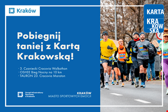 Biegaj w Krakowie – zniżki na opłaty startowe z Kartą Krakowską